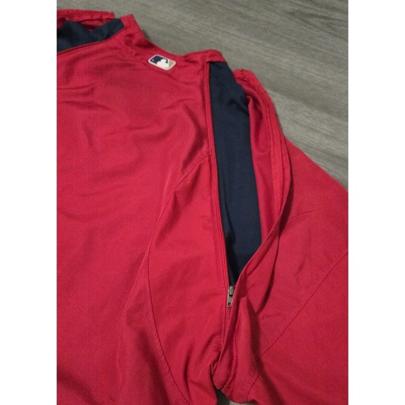 Majestic Cool Base Washington Nationals 1/4 Zip Pullover Windbreaker Men's XL - Picture 7 of 13